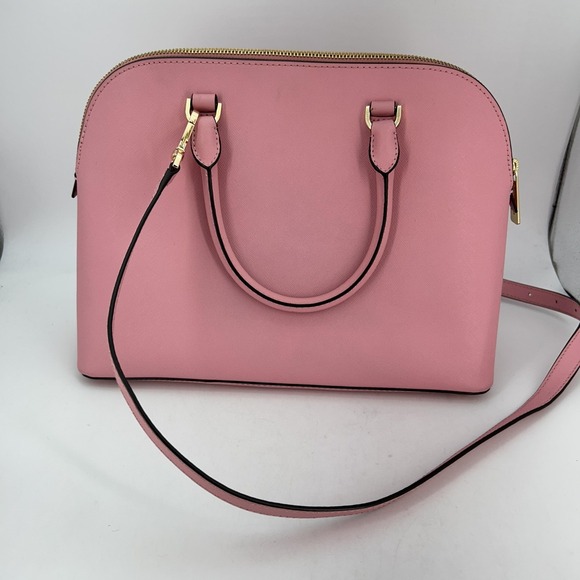 Michael Kors Bag Womens Large Cindy Leather LG Dome Purse Crossbody Satchel - Picture 4 of 16